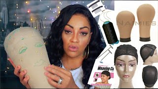 WHAT SUPPLIES I USE TO MAKE MY WIGS ⎮ Caps Thread Needles Mannequin Heads ⎮ DETAILED VIDEO