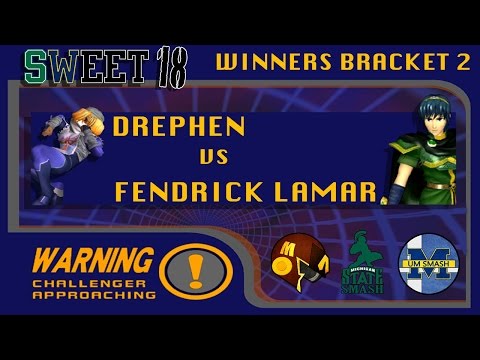 SWEET 18 - Drephen (Sheik) vs Fendrick Lamar (Marth) WB2