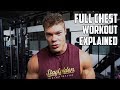 FULLY EXPLAINED CHEST WORKOUT + Shoulder Pain Stretches