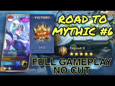 LUNOX GAMEPLAY ROAD TO MYTHIC MOBILE LEGEND #6 - MOBILE LEGENDS - MOBILE LEGENDS LUNOX - LUNOX E #63