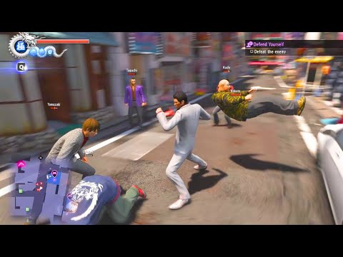 Epic Street Brawl! Intense Fight Scene from Yakuza 6