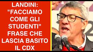 LANDINI: "FACCIAMO COME GLI STUDENTI" FRASE CHE LASCIA BASITO IL CDX