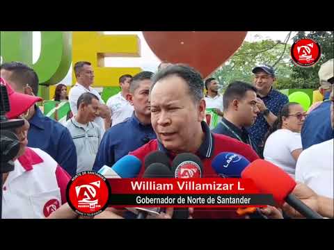 William Villamizar Gobernador de N  de S  Revisa Obras entre San Cayetano y Gramalote
