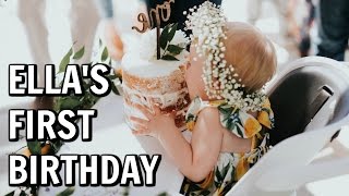 Ella's First Birthday 💛 Lemon Themed Birthday Party! 🍋