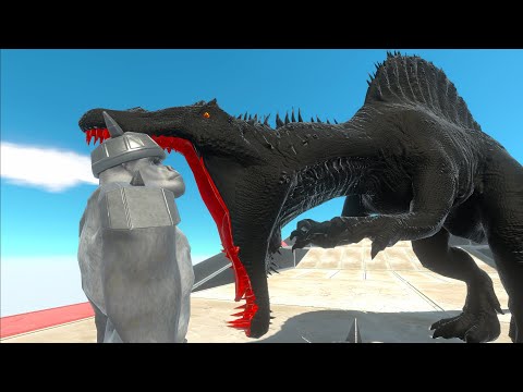 DARK SPINOSAURUS vs SHATTERILLA WAVE