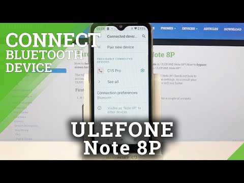 ULEFONE Note 8P and Device Pairing – Start Bluetooth Connection