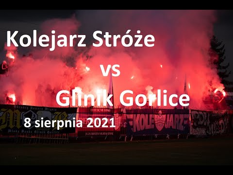 Kolejarz Stróże - Glinik Gorlice (8 sierpnia 2021) - Doping KIBICÓW