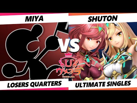 Umebura 10 Top 8 - Miya (Steve, Game & Watch) Vs. Shuton (Pyra Mythra) Smash Ultimate - SSBU