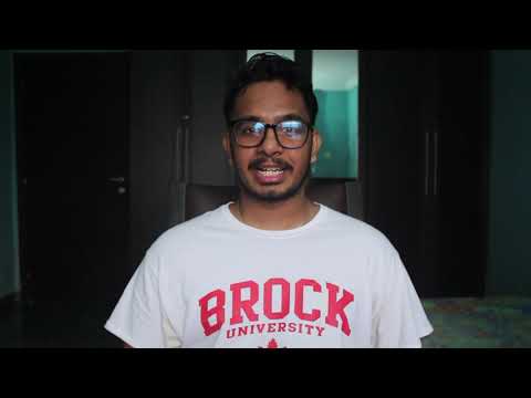 Adithya from India reflects on his time at Brock University