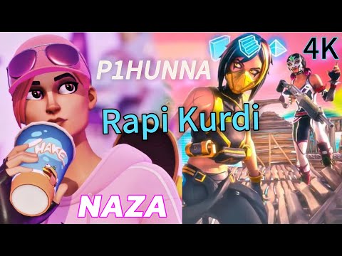 P1HUNNA Ft Sharkz 😁 كلیپی نازە هات ڕاپی كوردی بیوەن هەنە | Fortnite Montage (NAZA) 2025 4K