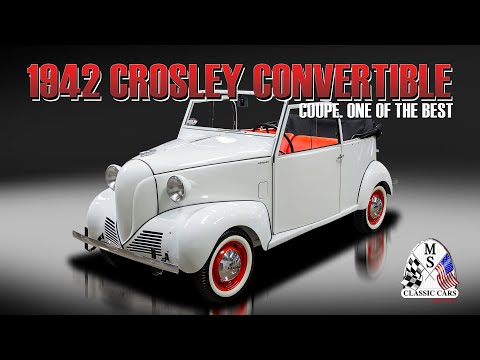 Thumbnail for 1942 Crosley Convertible Coupe Walkaround by Wheelbase, Automobile, SEAT, orange, Coupe, Convertible, WiLL, Car, Vehicle, Sedans, Microcar
