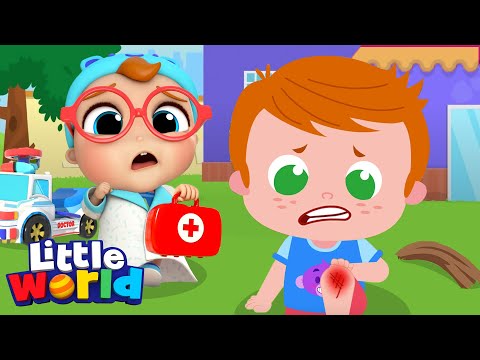 Doctor Checkup Song | A Boo Boo Song | Little World - Kids Songs & Nursery Rhymes