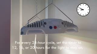 14.4 in LED Full Spectrum Grow Light with Auto-Timer (GL1328-AL3-14LFC)