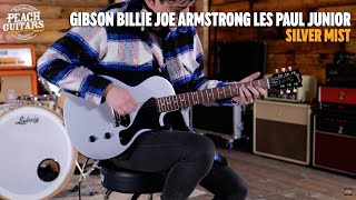Video thumbnail for No Talking...Just Tones | Gibson Billie Joe Armstrong Signature Les Paul Junior Silver Mist by Peach Guitars