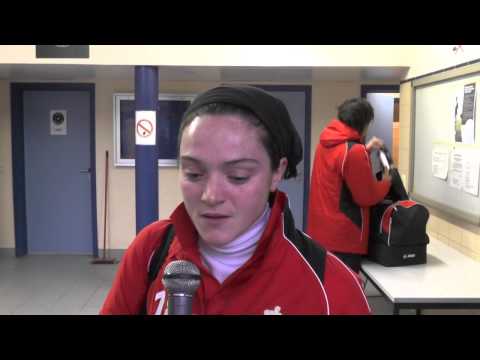 Dorothée Mulas après FWS Woluwe - RAEC Mons le 25 01 2014