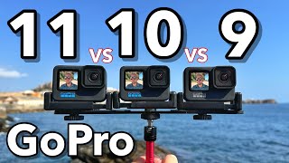 Video thumbnail for GoPro Hero 11 VS GoPro 10 VS GoPro 9 Comparison! by Redskull