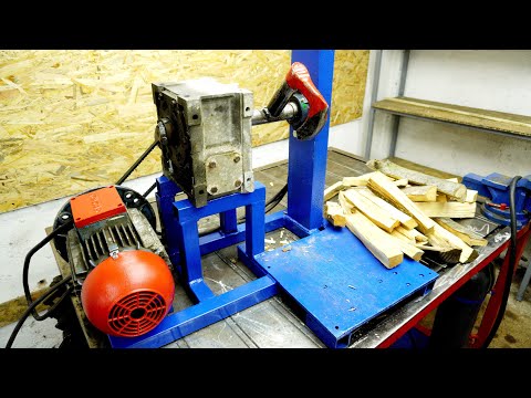 Amazing Homemade Wood Log Splitter !