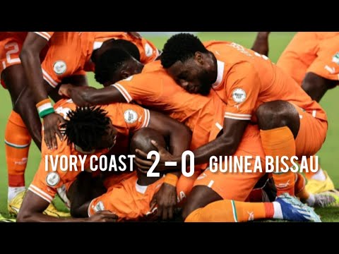 IVORY COASt 2--0 GUINEA BISSAU HIGHLIGHT