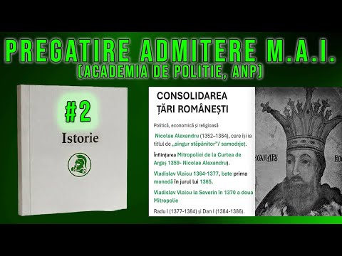 Pregatire Istorie MAI/ANP #2 - Academia de Politie/ANP