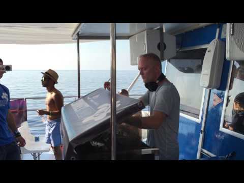 Solarstone at Connect Boat Ibiza July 13th 2015 playing his Once f Iko n Greece 2000 Three Drives