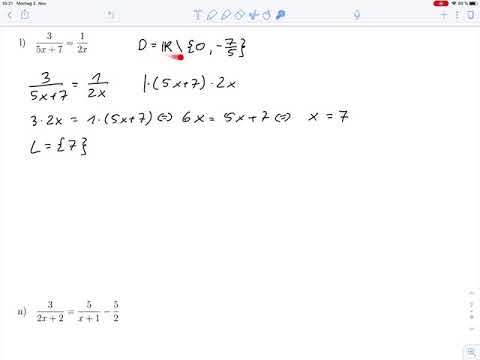Übungsblatt3 –Gleichungen lösen Aufg.4 l und n