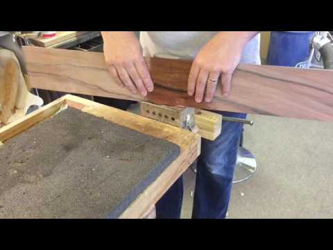 Bending the sides of the next Flamenco guitar.