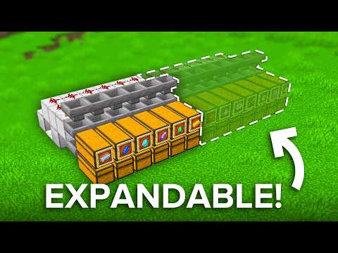 Minecraft Easiest Sorting System - How to Build & Use