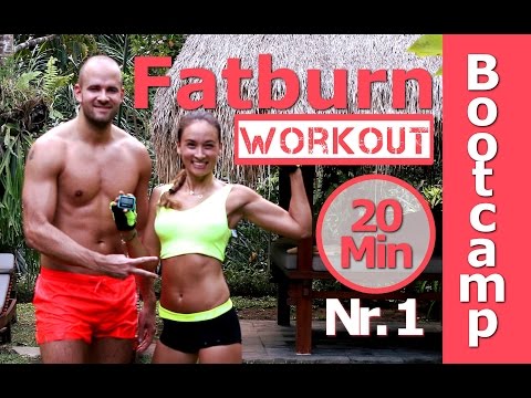 Effektiv fett verbennen - 20 Min Home Workout - Hiit Hardcore Bootcamp #1 - Winterspeck vermeiden