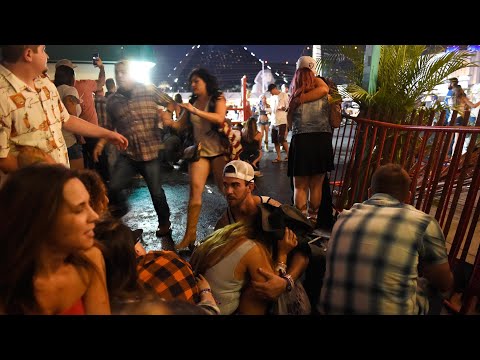 ‘People started dropping around us’: Las Vegas shooting told by witnesses