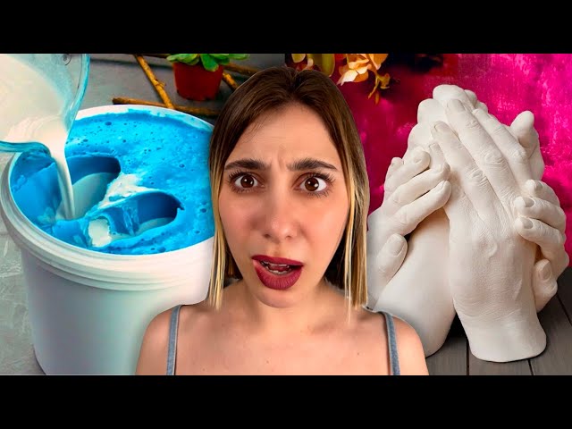 Vídeo relacionado con Niimo Alginato para moldes de manos - Yeso manualidades para escultura de dos manos, Regalos san valentin, Molde manos para parejas, Escayola manualidades, Escultura manos pareja, Parejas regalos