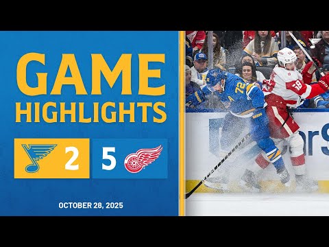 Game Highlights: Red Wings 5, Blues 2