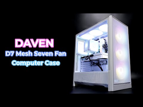 DAVEN  D7 Mesh Seven Fan Computer Case 데이븐 메쉬 세븐팬 컴퓨터 케이스