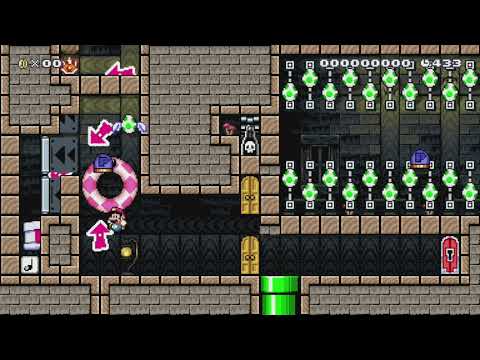 Drk Puzzle #1 (Rev. 2) by DrkCarnage - Super Mario Maker - No Commentary 1bl