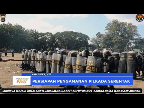 POLRES SIKKA SIMULASI SISPAMKOTA JELANG PILKADA