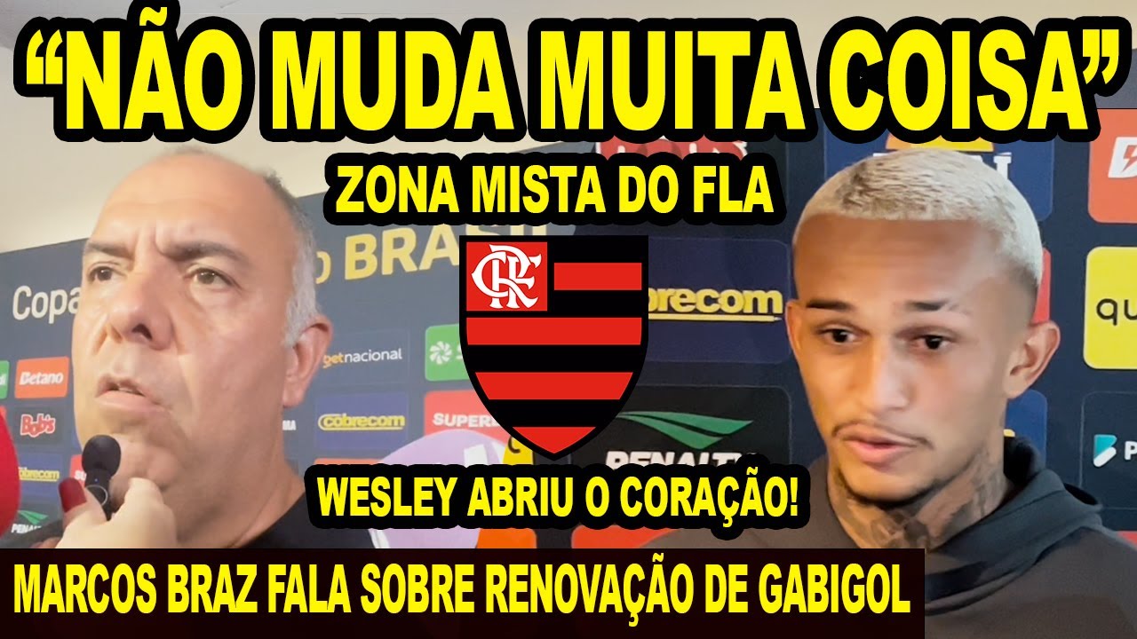 "NÃO MUDA MUITA COISA" MARCOS BRAZ FALA SOBRE RENOVAÇÃO DE GABIGOL NO MENGÃO! WESLEY ABRE O CORAÇÃO