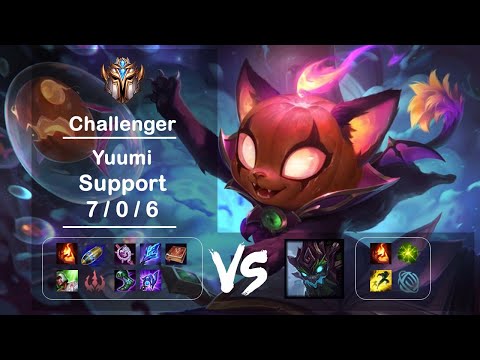 Support Yuumi vs Maokai KR Challenger Patch 12.18
