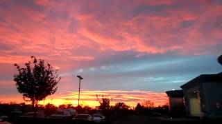 Increible Atardecer de "Fuego" en Downey California