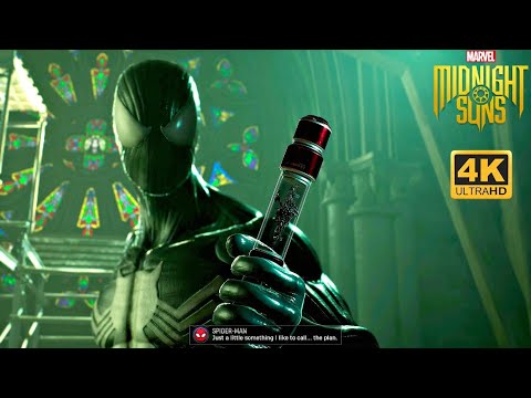 Spider-Man Defeats Fallen Venom with Symbiote Suit - Marvel's Midnight Suns 4K 60FPS