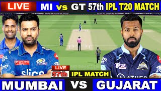 Live: MI Vs GT, Match 57, Mumbai | IPL Live Scores & Commentary | IPL LIVE 202 | 1st Innings