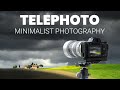 Dramatic Minimalist Telephoto Zoom Lens Landscape Photography in Tuscany