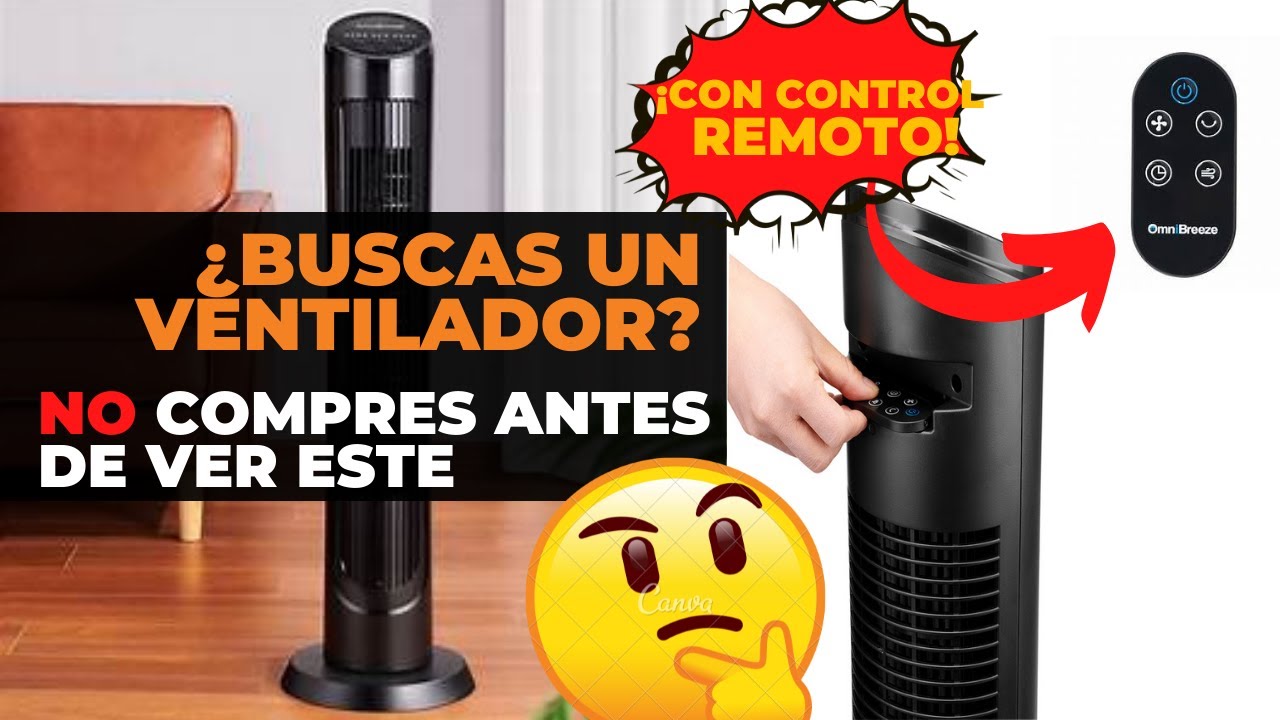 El REY de los ventiladores de torre ¡Deja de sufrir el calor extremo! CON CONTROL REMOTO omnibreeze