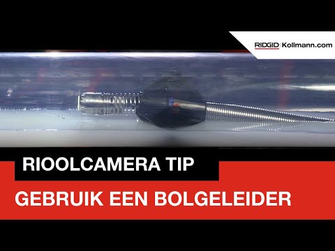 Rioolcamera tip: met een bolgeleider ziet u meer en komt u makkelijker en verder de leiding in.