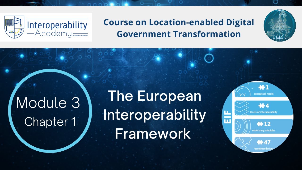 Module 3 Chapter 1: The European Interoperability Framework