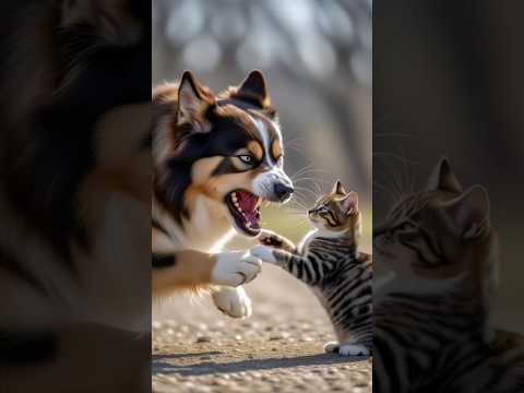 Cat Vs Dog Fight 🐈🐕🐾 #shorts #youtubeshorts #viral #trending #new