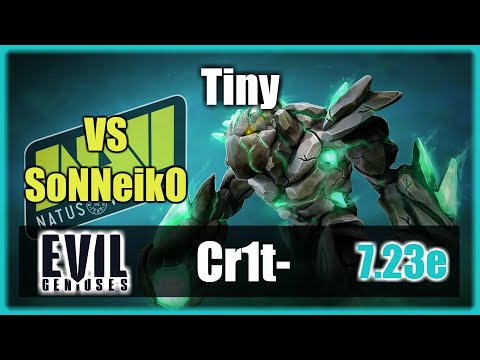 Cr1t - Tiny SUPPORT | Roaming | vs Na`Vi.SoNNeikO | Wipe | 7.23e