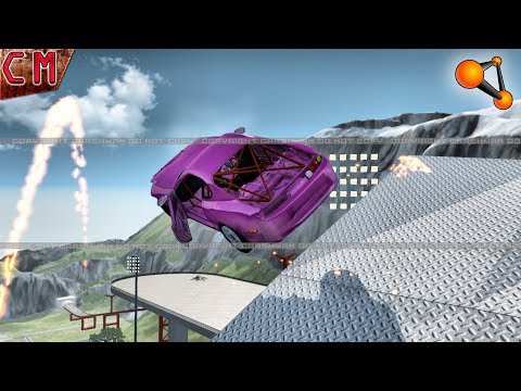 Giant Rollover Jumps and crashes BeamNG Drive