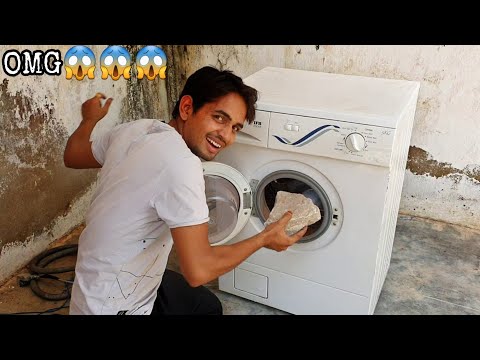 Washing Machine Vs Stone = Type 3 Fun 😂