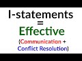 WHY USING I-STATEMENTS CREATES EFFECTIVE COMMUNICATION and Supports Effective Conflict Resolution!