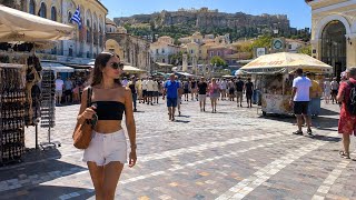 Athens, Greece 🇬🇷- Summer 4K HDR Walking Tour