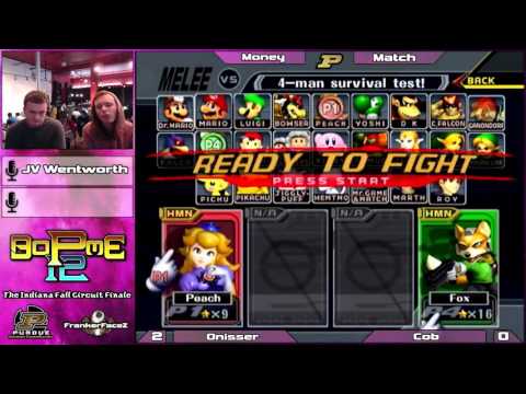 BoPME 12 Melee - Onisser (Fox) vs. Cob (Peach) Bo7 Money Match